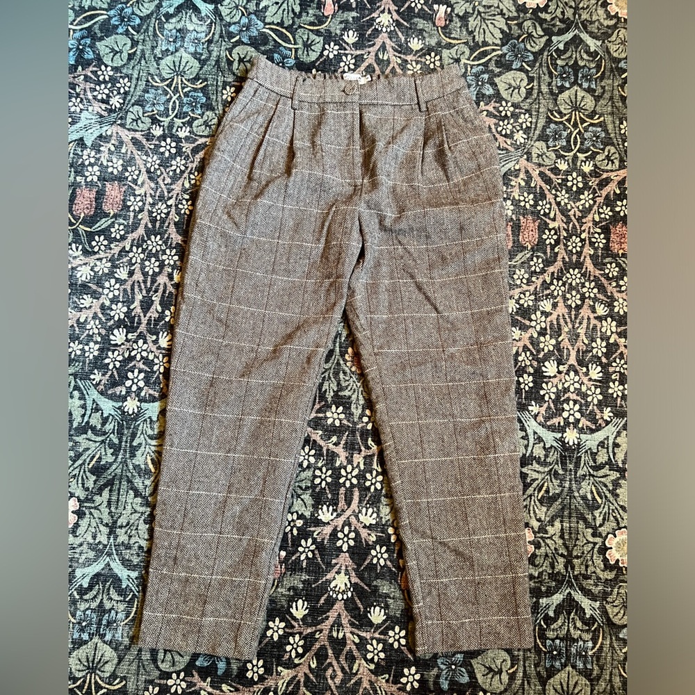 Plaid boutique trouser